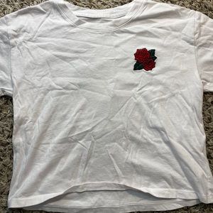 Hollister Cropped Graphic Tee